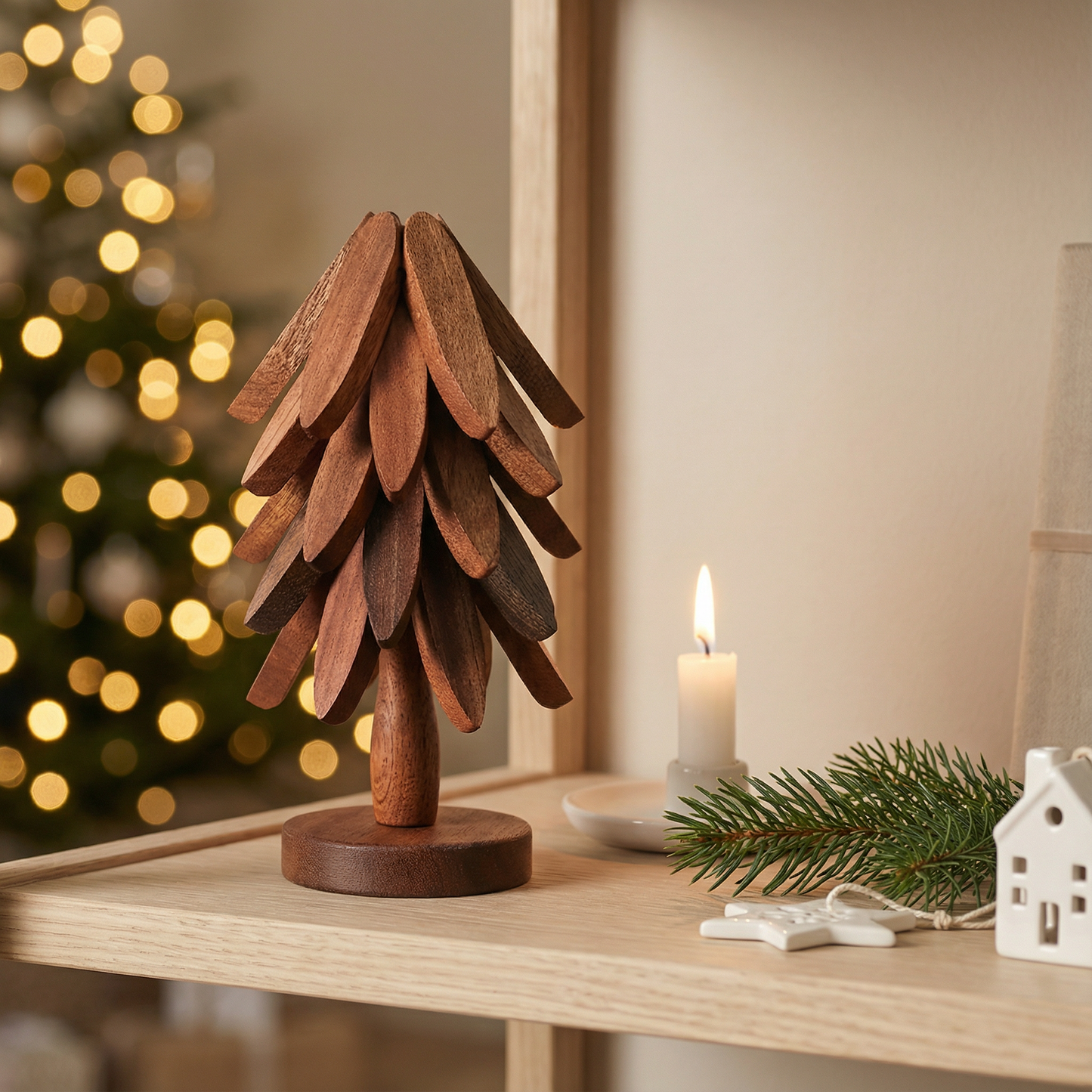 CozyTree™ – Drewniana Choinka Wielofunkcyjna