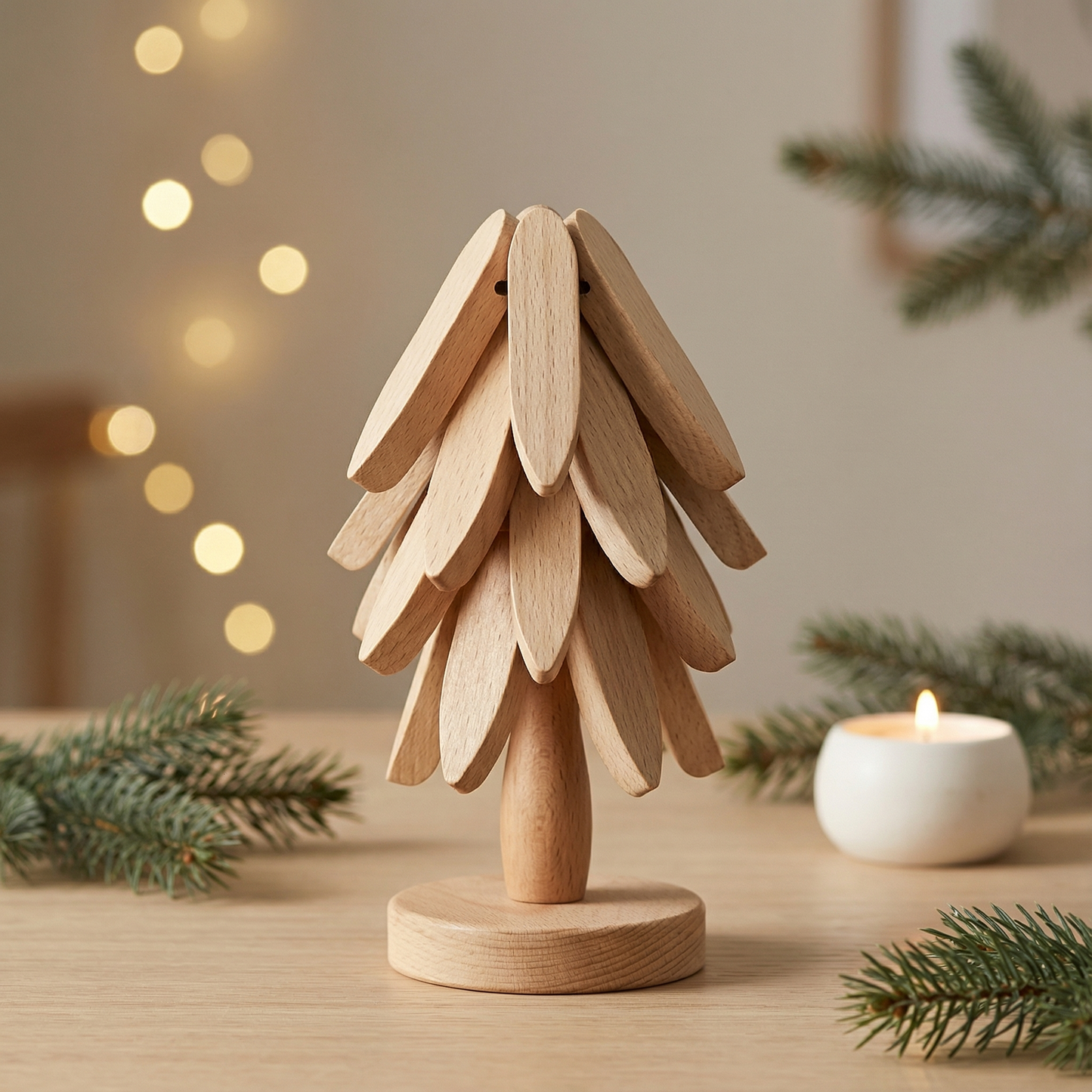 CozyTree™ – Drewniana Choinka Wielofunkcyjna