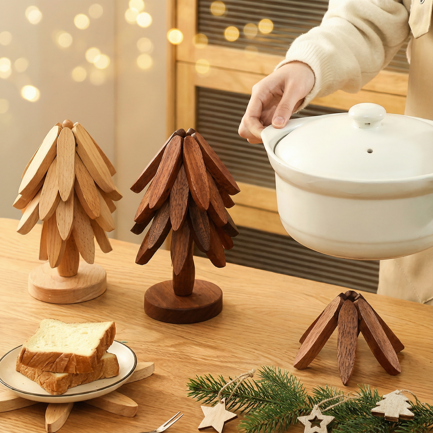 CozyTree™ – Drewniana Choinka Wielofunkcyjna